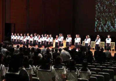 広尾移転100周年記念式典を挙行しました | 東京女学館 中学校・高等学校