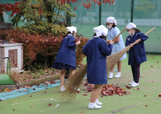 落ち葉掃き
