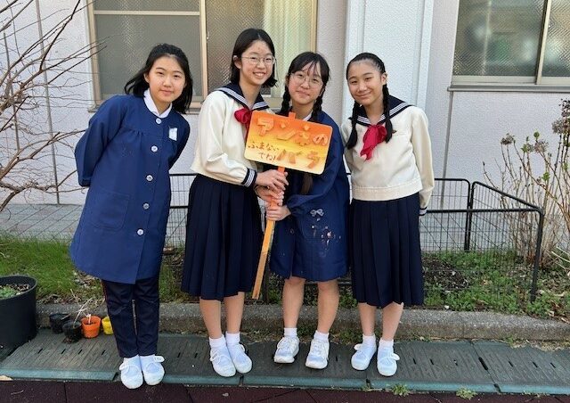 アンネのバラ　看板設置